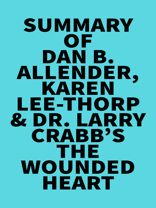 Cover image for Summary of Dan B. Allender, Karen Lee-Thorp & Dr. Larry Crabb's the Wounded Heart